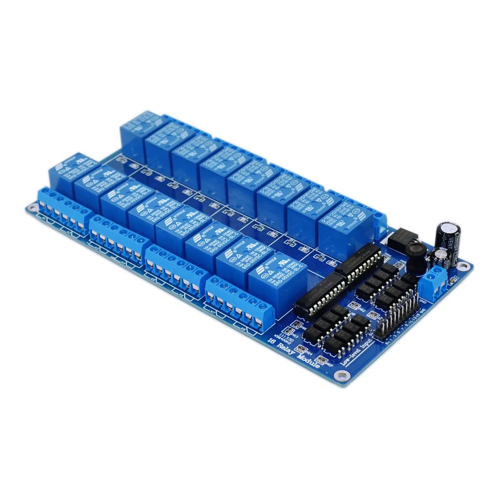 1 шт 12 В 16-канальный релейный модуль для arduino ARM PIC AVR DSP электронное реле пластины