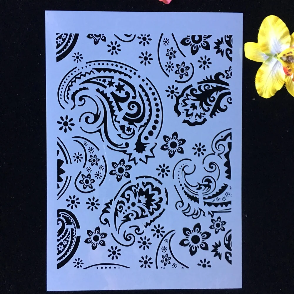 

1Pcs A4 29*21cm Circle Leaves DIY Layering Stencils Painting Scrapbook Coloring Embossing Album Decorative Template