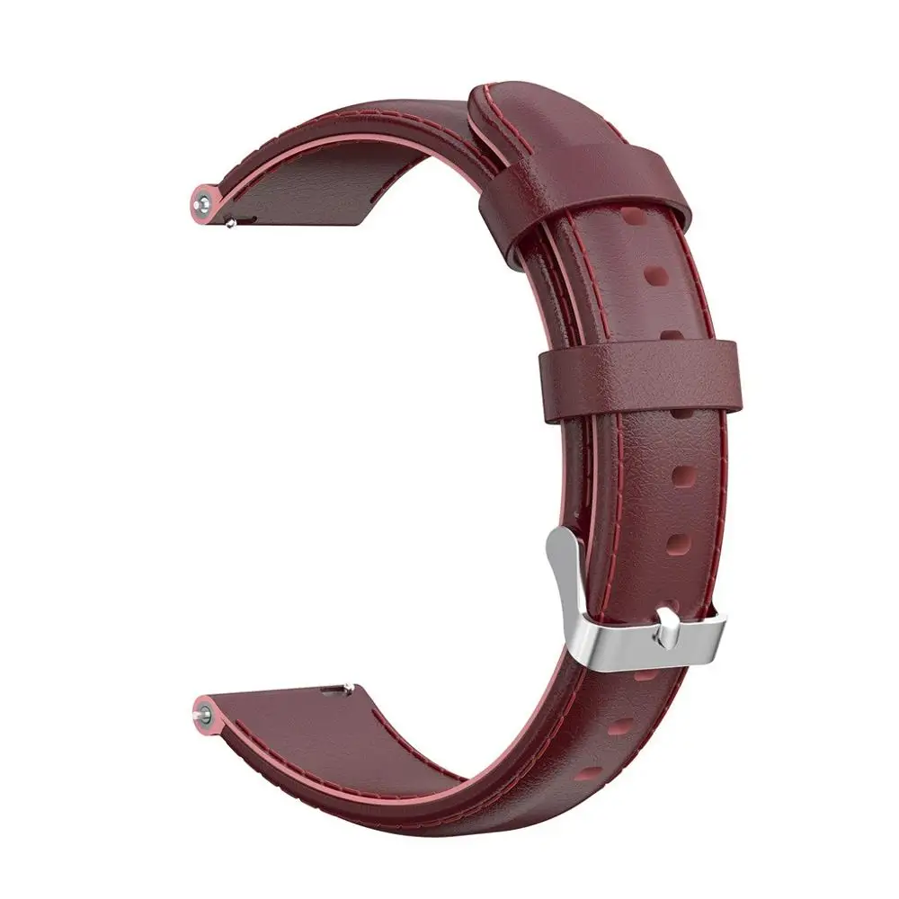 Watermelon Red Роскошные кожаные Наручные часы для huawei Watch GT 42 мм ремешок Ремешок Замена ремешки на запястье ремешки Замена пряжки на запястье - Цвет: Watermelon Red