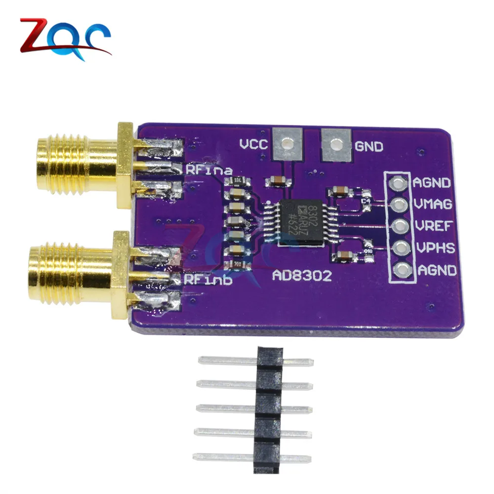 AD8302 Амплитудная фаза РЧ модуль детектора если 2 7 ГГц фазовое Обнаружение для Ham