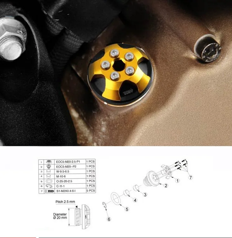 Универсальный Магнитный наполнитель для жидкости моторного масла крышка