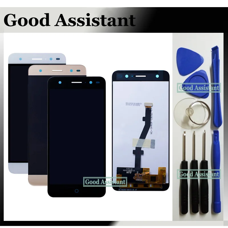 100% тестирование высокое качество 5 0 ''черный/белый/золотой для ZTE blade v6 плюс