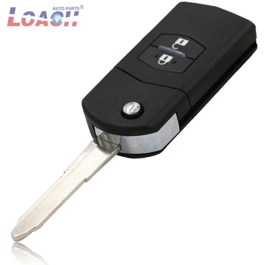 2 кнопочный складной дистанционный ключ без ключа 433 МГц с входом чипа 4D63 для Mazda 5