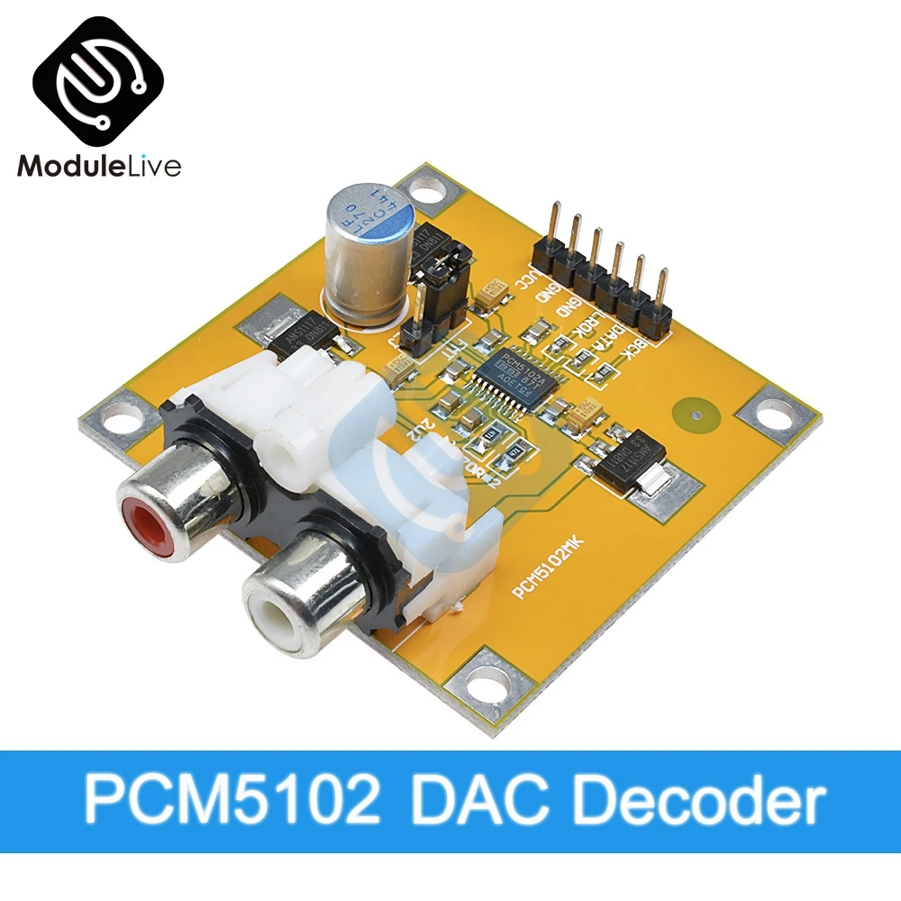 ЦАП декодер PCM5102 I2S плеер собранная плата 32 бит 384K за пределами ES9023 PCM1794 для Raspberry