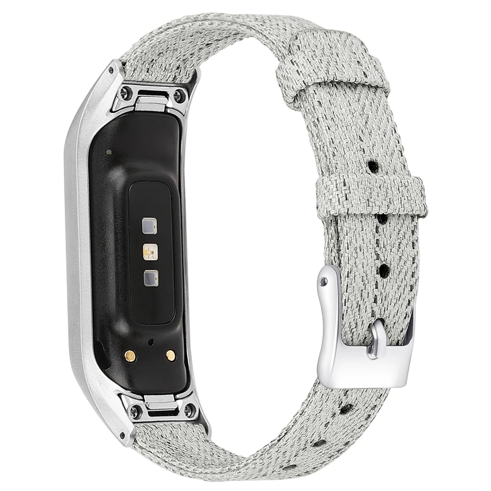 Сменный Браслет ремешок для samsung Galaxy Fit-e смарт-браслет холщовый ремешок для часов браслет из нержавеющей стали с пряжкой спортивные ремешки