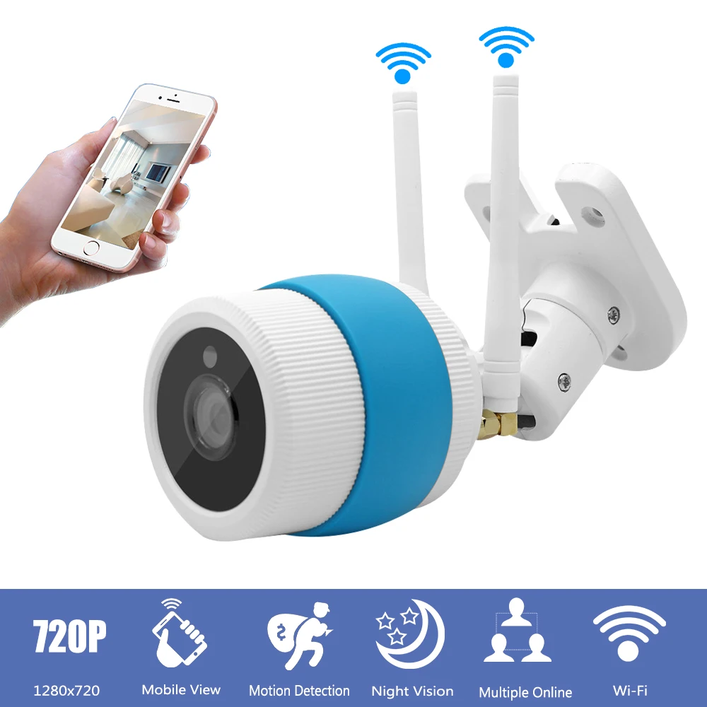 Наружная Водонепроницаемая Wifi ip камера 720 P беспроводное виброяйцо CCTV