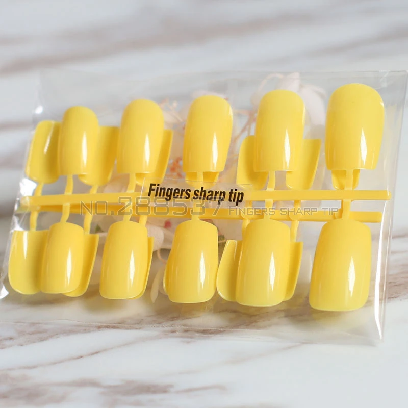 24 шт. новинка популярная прямоугольная секция яркие цвета сплошной цвет длинные