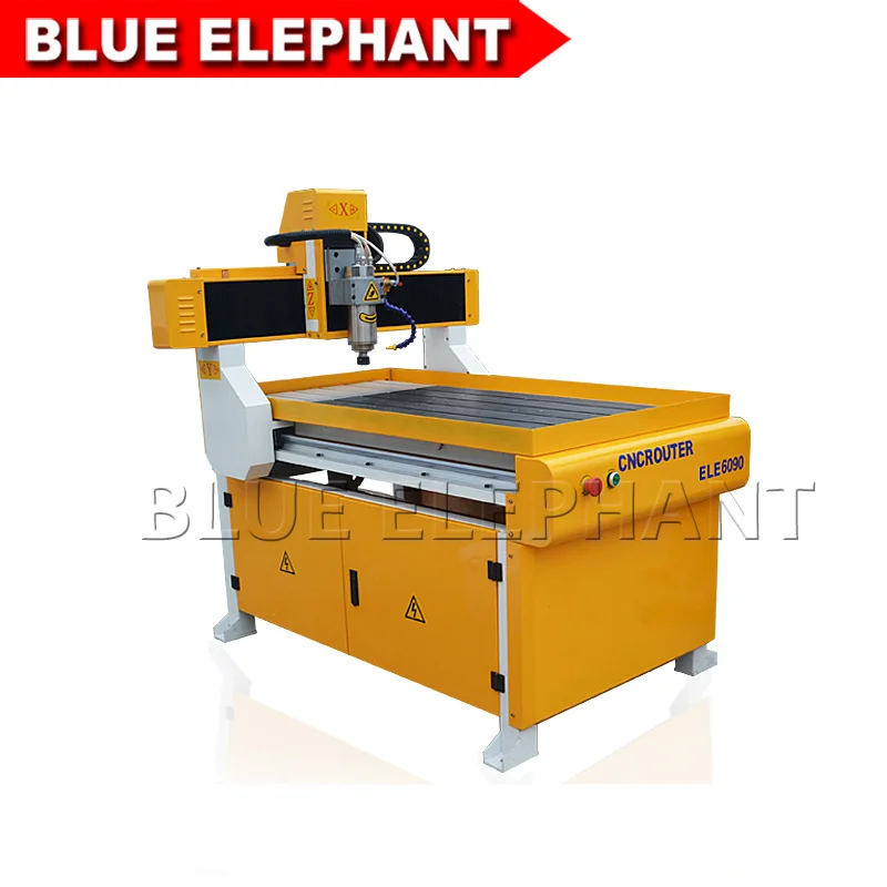 Недорогой Китайский деревообрабатывающий фрезерный станок с ЧПУ Blue Elephant 6090 3d