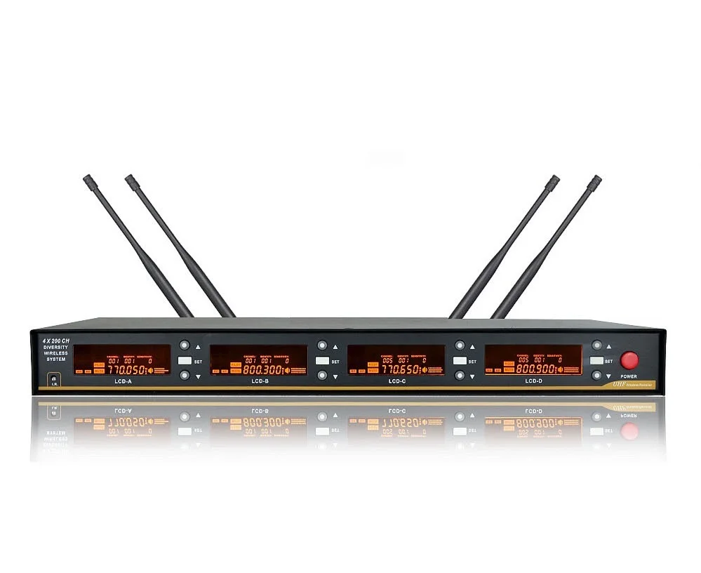 Bolymic 4 канала UHF PLL бежевая гарнитура для выступлений на сцене вокальный караоке