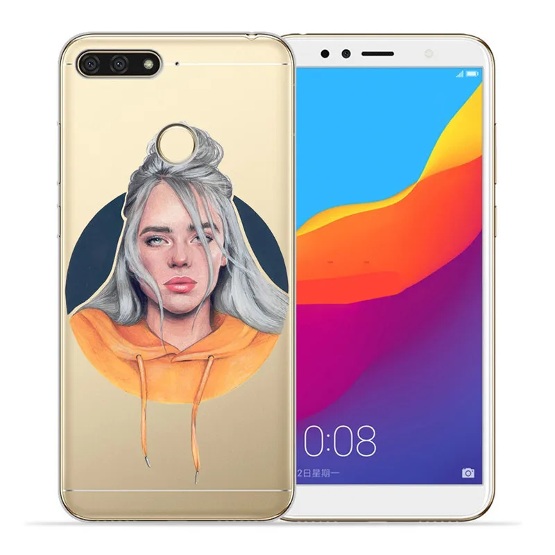 1803 Роскошные Billie eilish для huawei Honor 10 9 8 8X 8C 7A 7C 7X7 6X 6A 20 Pro V20 20i Lite чехол для телефона чехол Funda Coque Etui Капа - Цвет: 1803