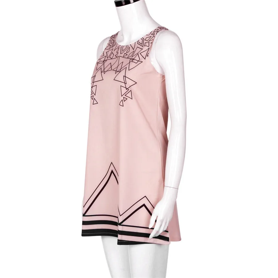 #5606 женское платье с принтом пляжное мини без рукавов вечерние мини-платье |