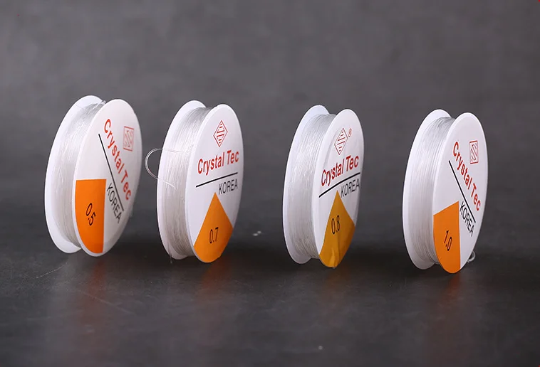 Сильный с украшением в виде кристаллов эластичной резинкой Бисер шнур резьба DIY