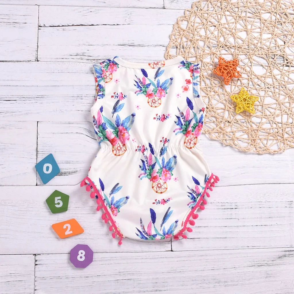 Летнее платье для маленьких девочек Боди мальчиков одежда малышей и Sleeveless Shell