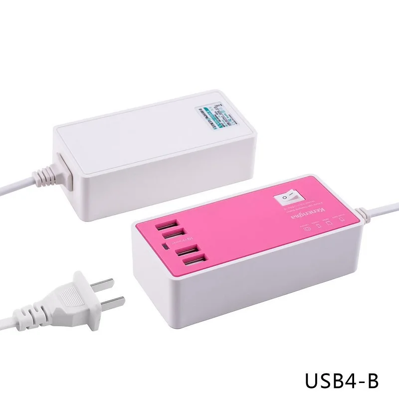 5V 4A быстрой зарядки 4USB Порты и разъёмы розетки универсальный USB Мощность полосы в