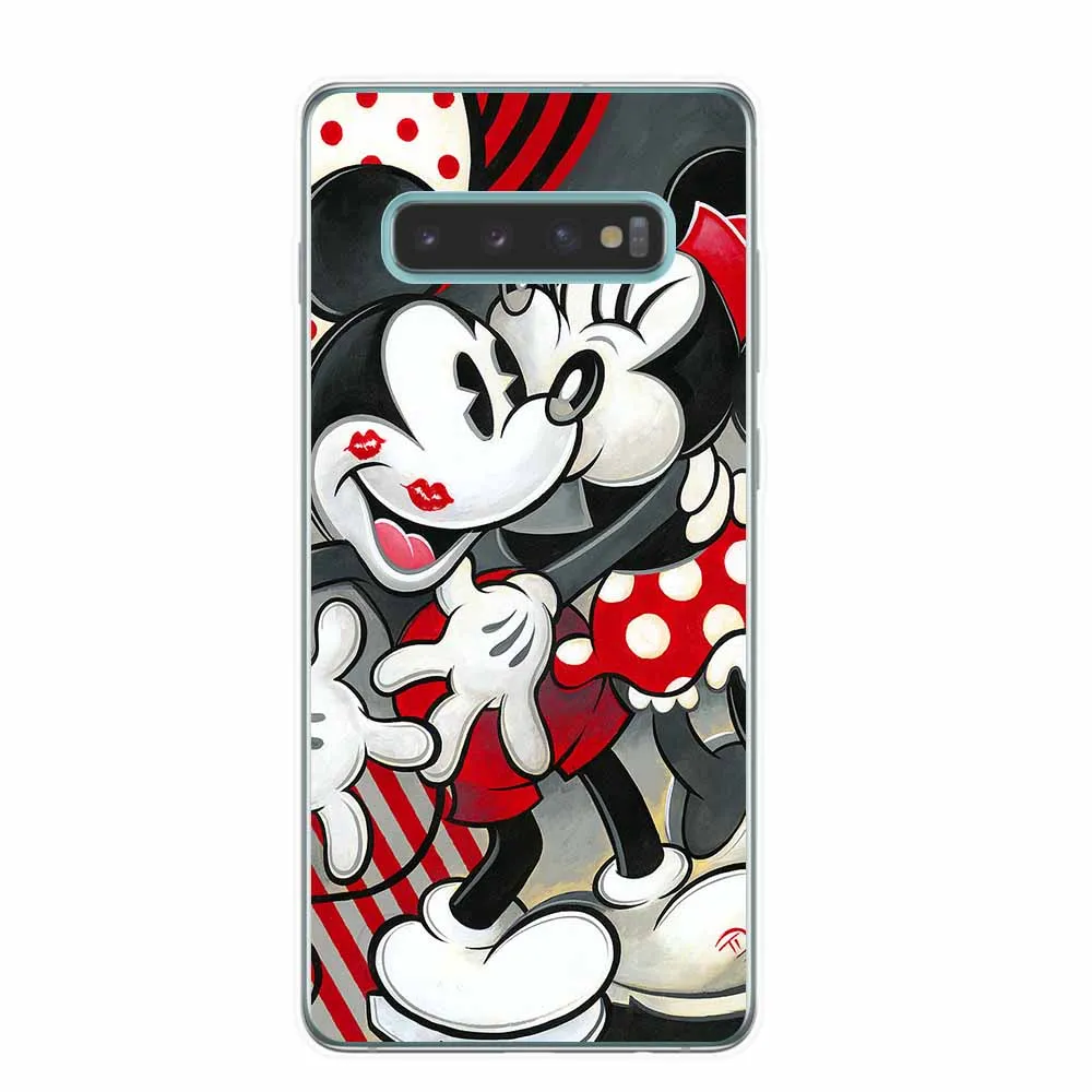 Милые чехлы с Минни Маус для samsung S6 S7 Edge S8 S9 S10 Plus Lite 5G S10e мягкая задняя крышка из ТПУ Fundas Capa чехол для телефона