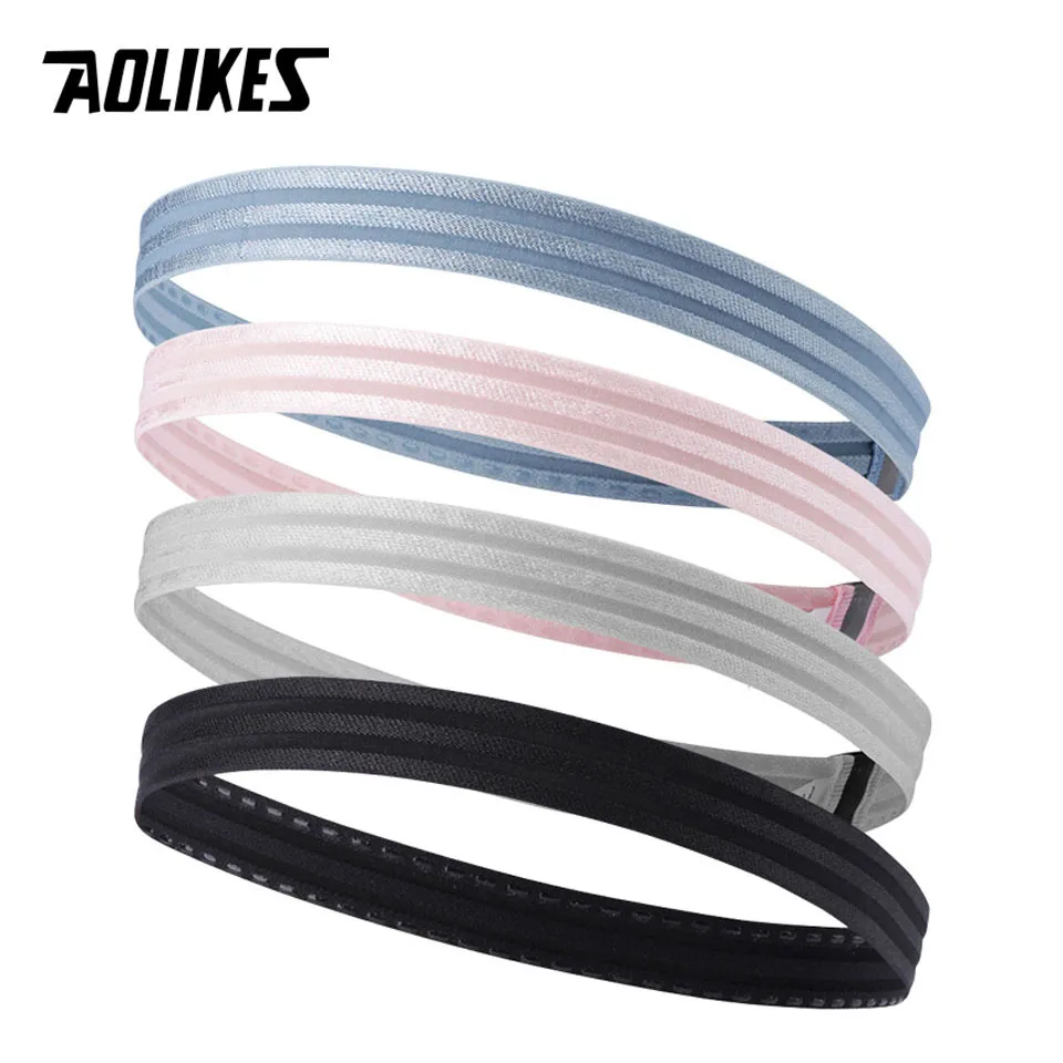 AOLIKES 1 шт. нескользящая впитывающая пот Спортивная повязка для волос эластичная