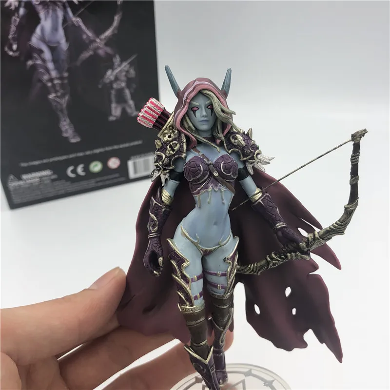 Sylvanas Темный Traxex ПВХ фигурка Windrunner Darkness Ranger Lady Коллекция Модель 14 см