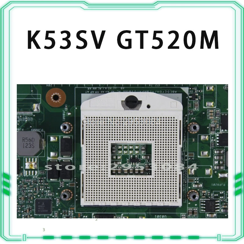K53SV материнская плата REV 3,0/3,1 GT520M для ASUS K53SV k53S X53SV A53S K53Sj Материнская плата ноутбука K53SV материнская плата K53SV материнская плата