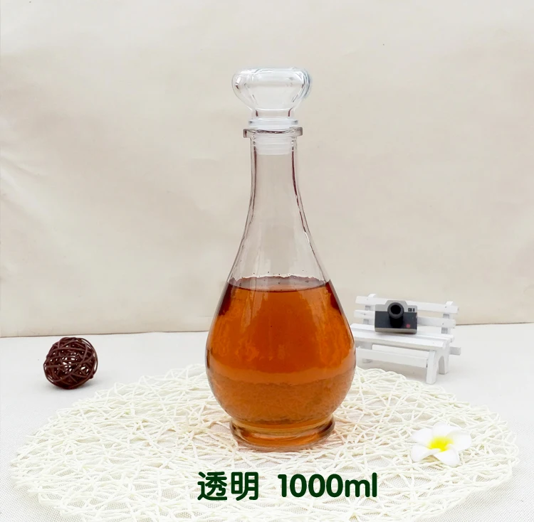 1 шт. Хрустальный графин для виски и вина 1000 мл|crystal whiskey|glass wine bottlewhiskey glass bottle |