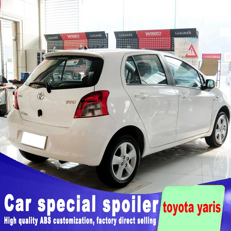 Спойлер для toyota Yaris 2008 2009 2010 2011 2012 2013 года высококачественный спойлер из АБС