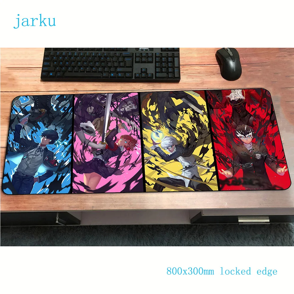 Persona 5 Коврик для мыши геймер высокого класса 800x300x2 мм notbook коврик для мыши игровой коврик для мыши большой милый коврик для мыши стол для компьютера коврик для мыши