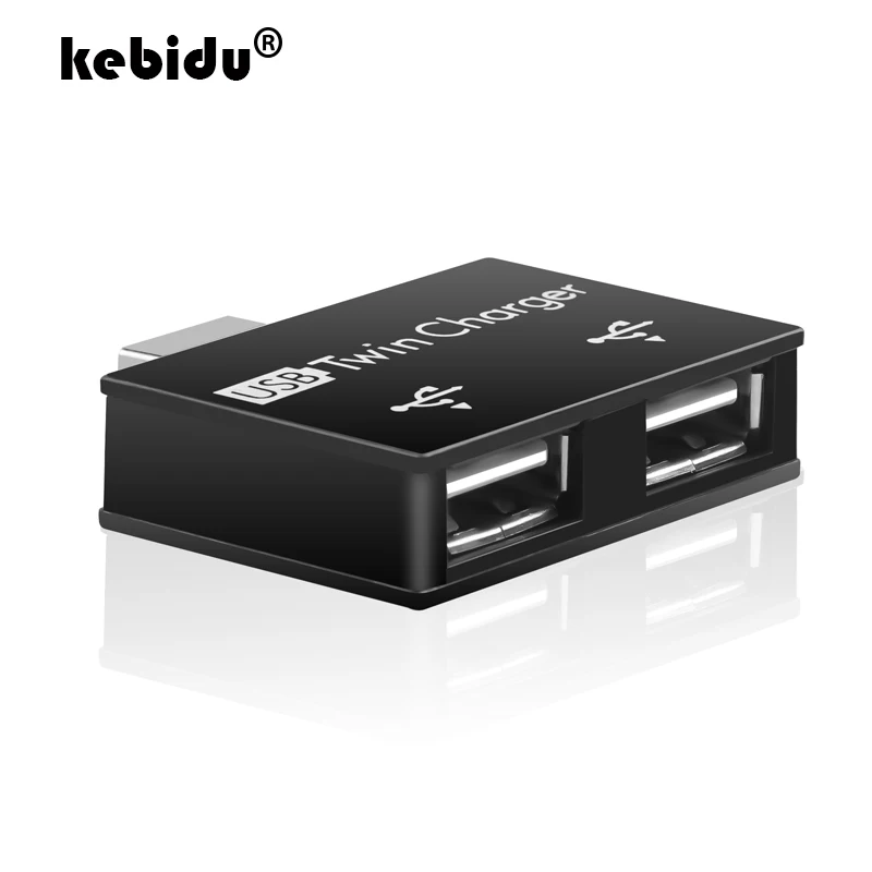 Зарядный концентратор kebidu с USB на 2 порта адаптер для iPhone6 Plus iPad разветвитель Mini usb