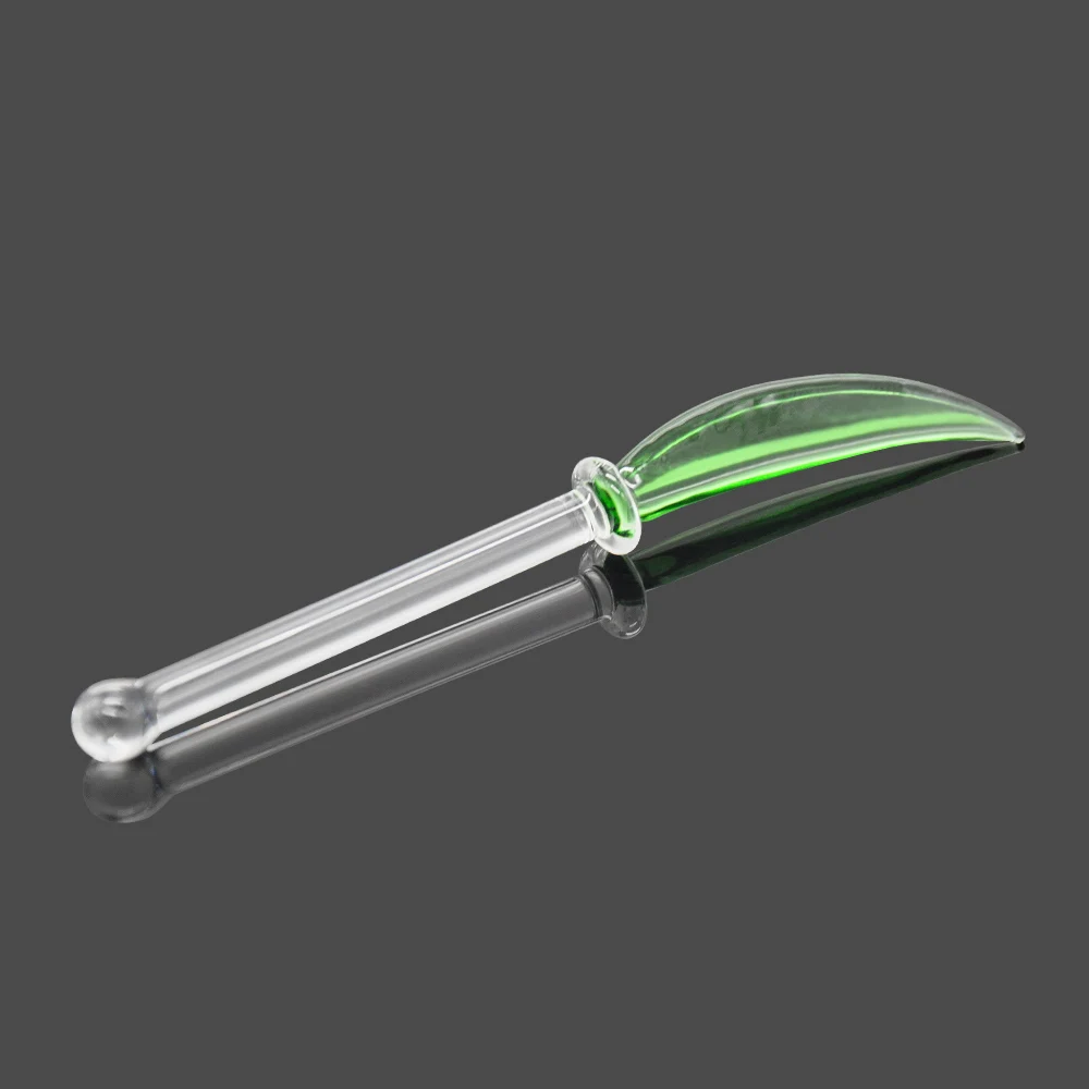 COURNOT боросиликатное стекло Dabbler 5,20 дюймов воск Dab инструмент толстый Pyrex Dabber инструменты кварцевые Banger гвозди Dab установки оптом - Цвет: Green