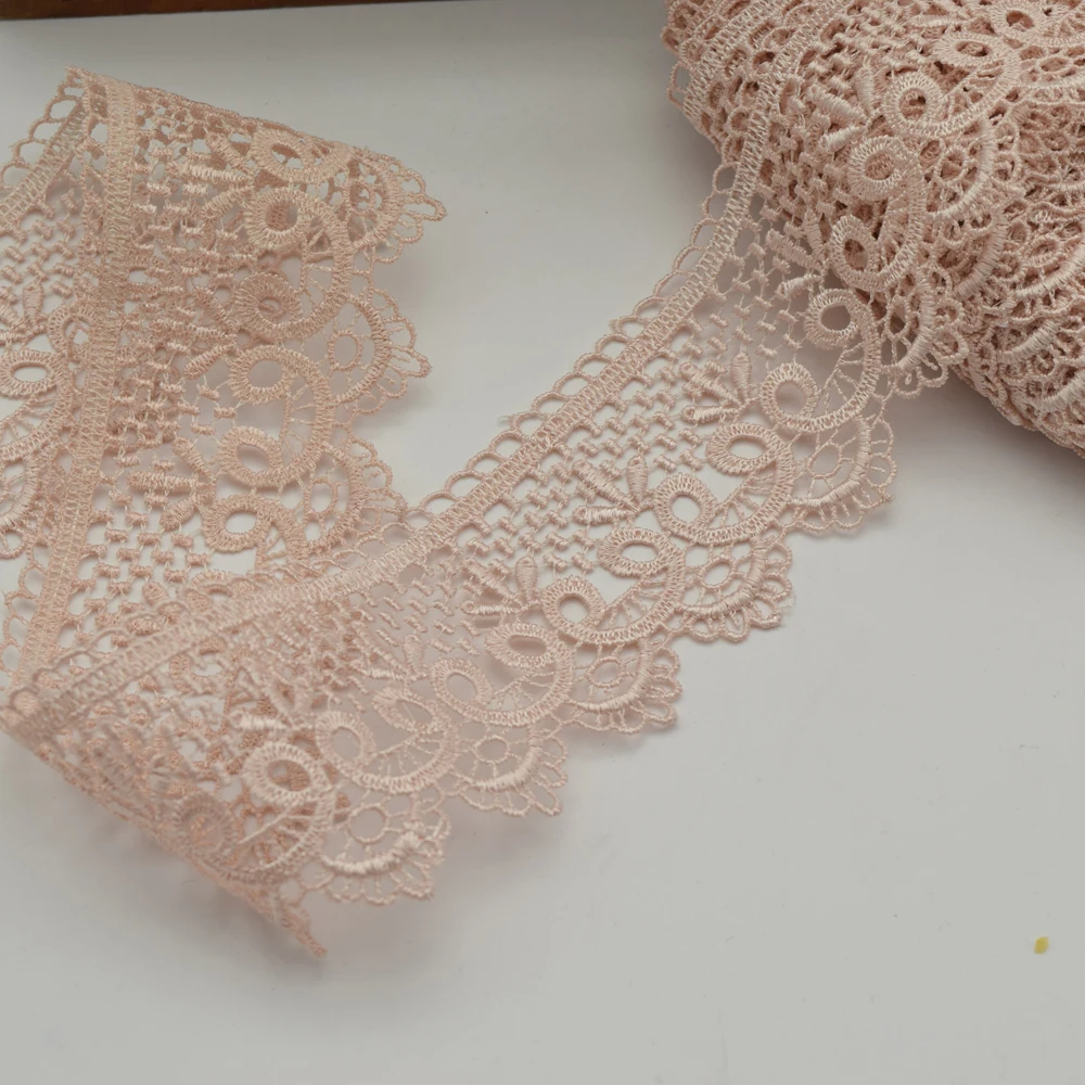 14 ярдов пастельный розовый цвет искусственное шитье для рукоделия 6 см|lace trim|venise