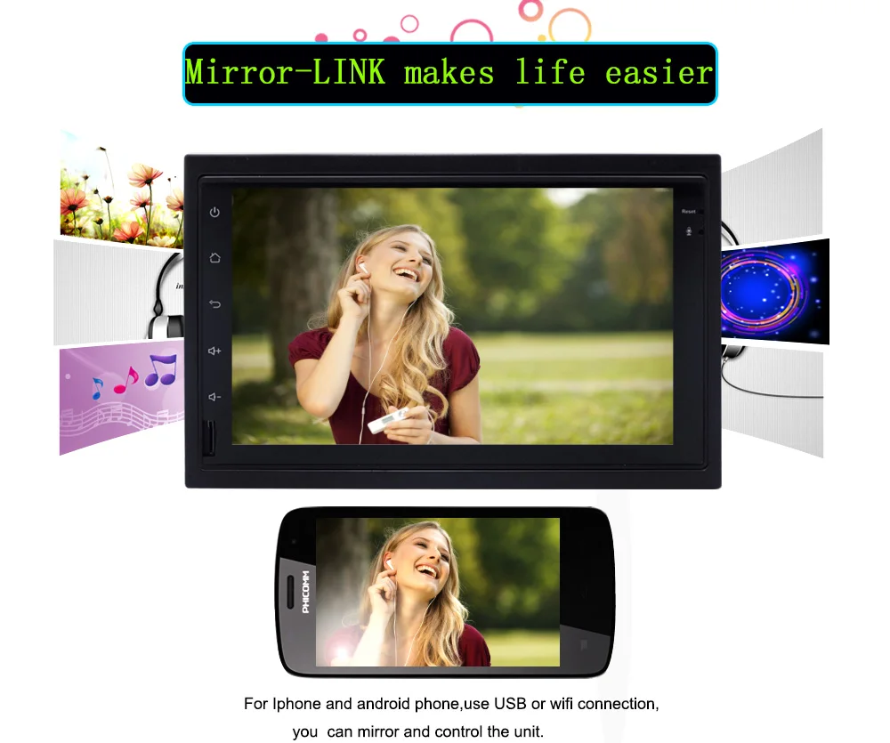 Funrover 2 din Автомобильный dvd-плеер Android Стерео gps навигация в тире wifi видео usb rds для старых VW Skoda Superb BORA POLO MK3 MK4