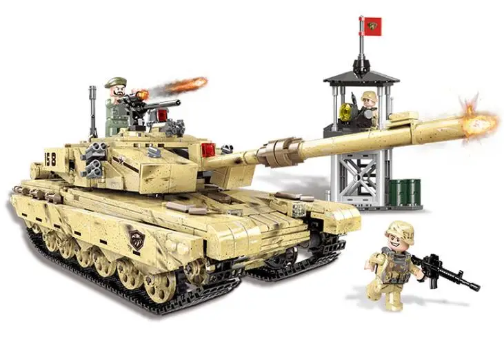 

XINGBAO 06021 Military Series The 99 Tank Model Set Building Blocks Military Weapon Car Bricks Toys Birthday Gift for children