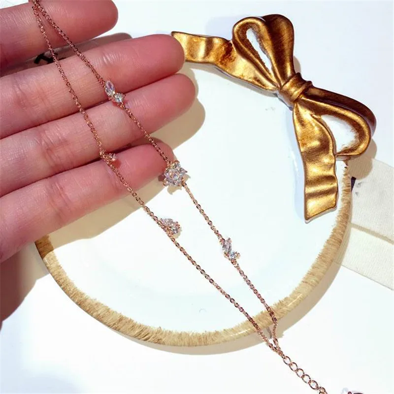 XIAO YOUNG Charm Gold Color Zircon Bracelets For Women Fashion Exquisite Flower Bracelet Bangle Jewelry Gift Korean Design | Украшения и