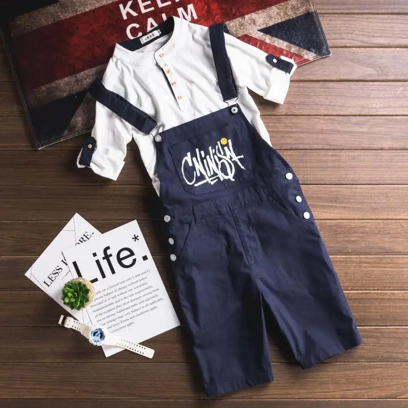 2017 Мужская Новая одежда модный короткий комбинезон Мужской Повседневный тонкий