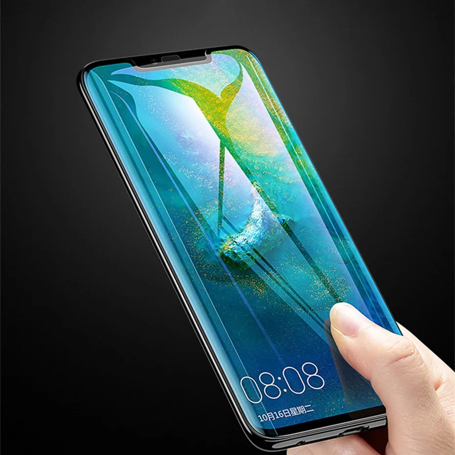 3D изогнутое Защитное стекло для huawei mate 20 pro lite сплошная полноэкранная закаленная