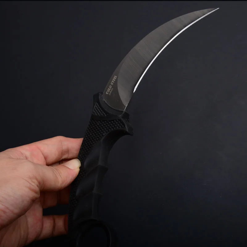 ToughKeng холодный 440 Сталь Тигр Кратон и Grivory ручка коготь нож тактический боевой