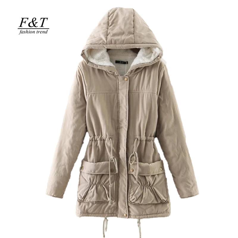 Fitaylor осенне зимняя хлопковая стеганая куртка женское приталенное пальто средней