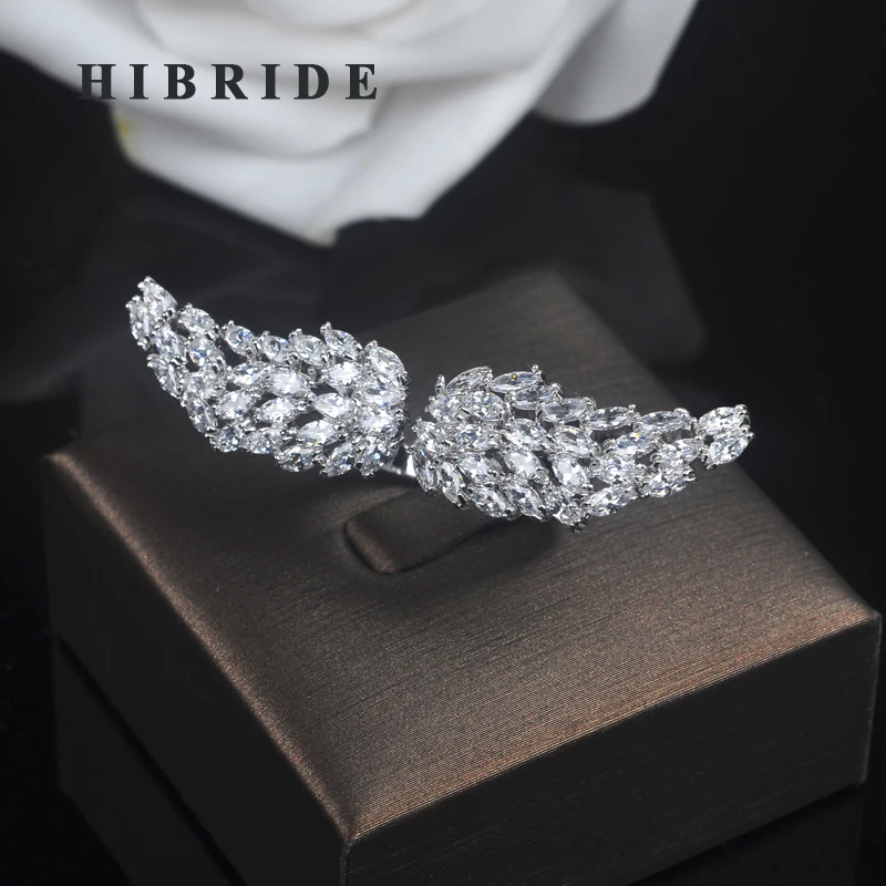 HIBRIDE Новое поступление ангельские крылья регулируемый размер Открытые Кольца