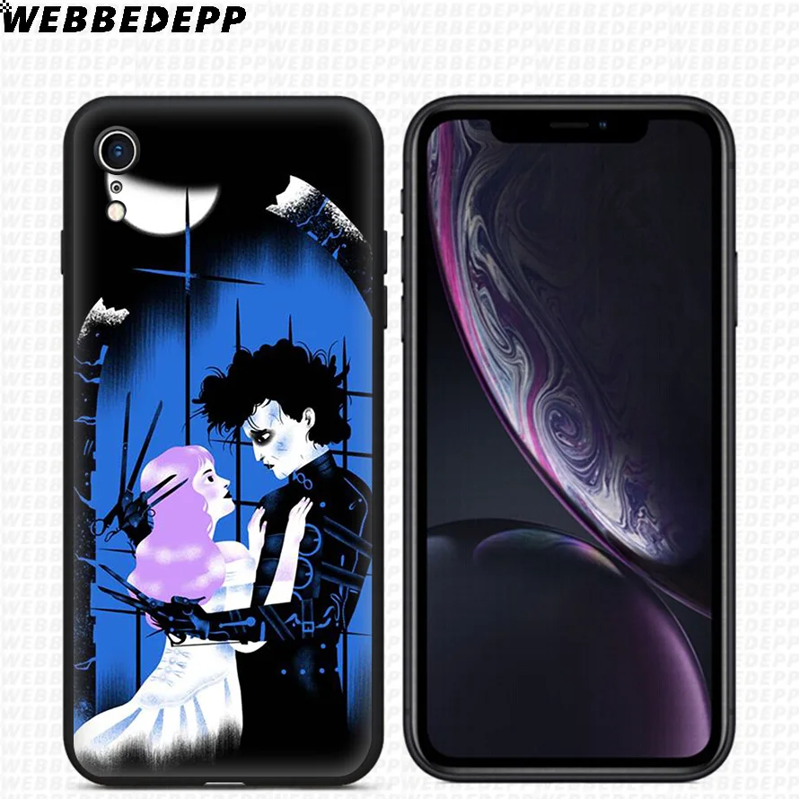 WEBBEDEPP Edward Scissorhands Movie Soft Silicone Case for iPhone 11 Pro Xr Xs Max X or 10 8 7 6 6S Plus 5 5S SE |