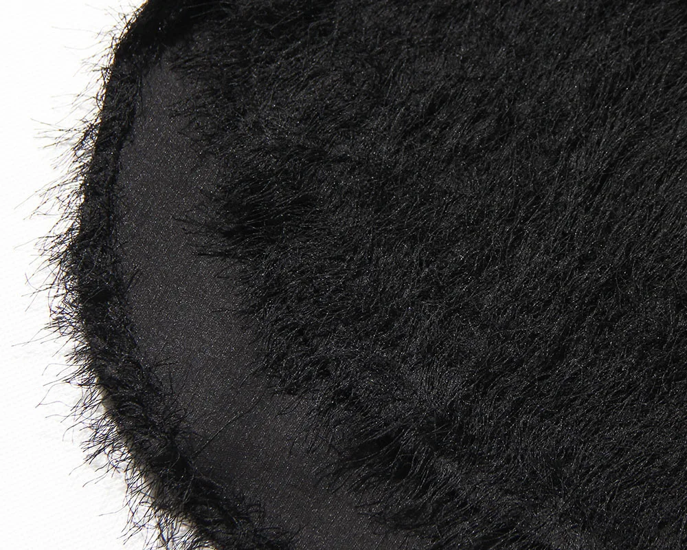 Cakucool Новый Пушистый Для женщин Весна Блузка с длинными рукавами полный Ленточки