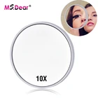 Зеркало для макияжа компактное с 10-кратным увеличением и 2 присосками