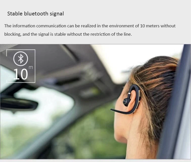 Новинка, модные мужские деловые наушники с шумоподавлением, беспроводные Bluetooth спортивные наушники с микрофоном для вождения телефона