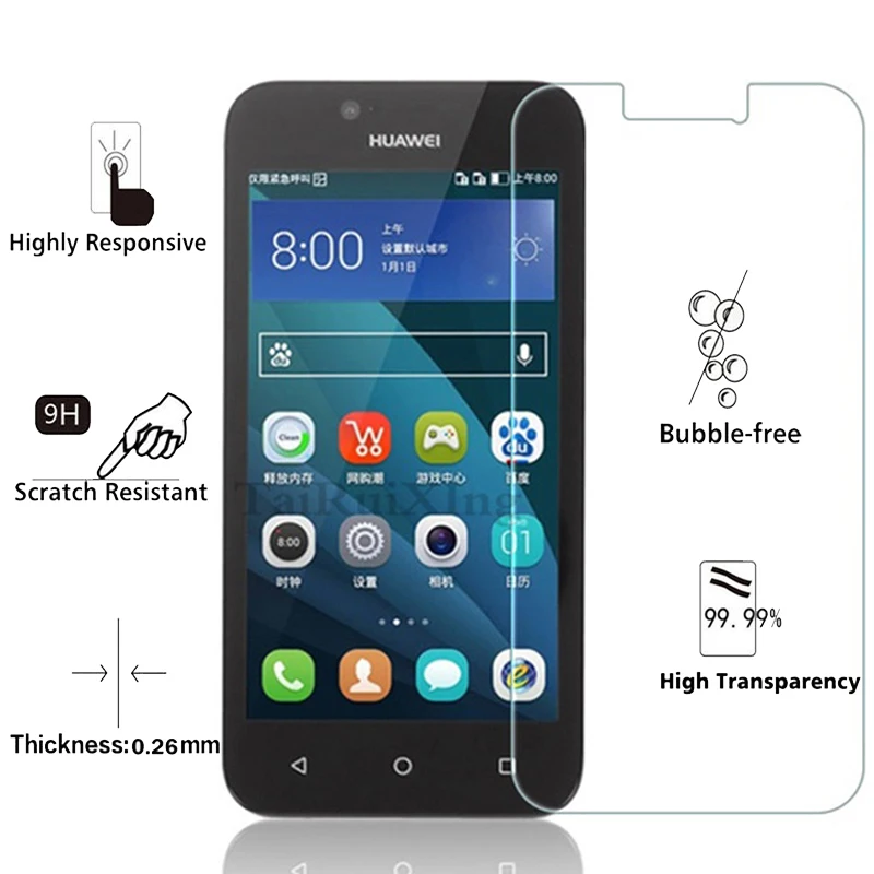 2.5D Закаленное стекло для Huawei Y5c Y5C 9H Высококачественная Взрывозащищенная
