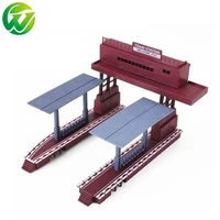 ho scale plastic model train station railroad layout general train accessories scene game model essential materials