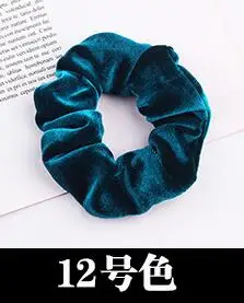Green Новое поступление, новые модные женские бархатные Однотонные резинки для волос, милые резинки для волос, корейские аксессуары для волос - Цвет: Green