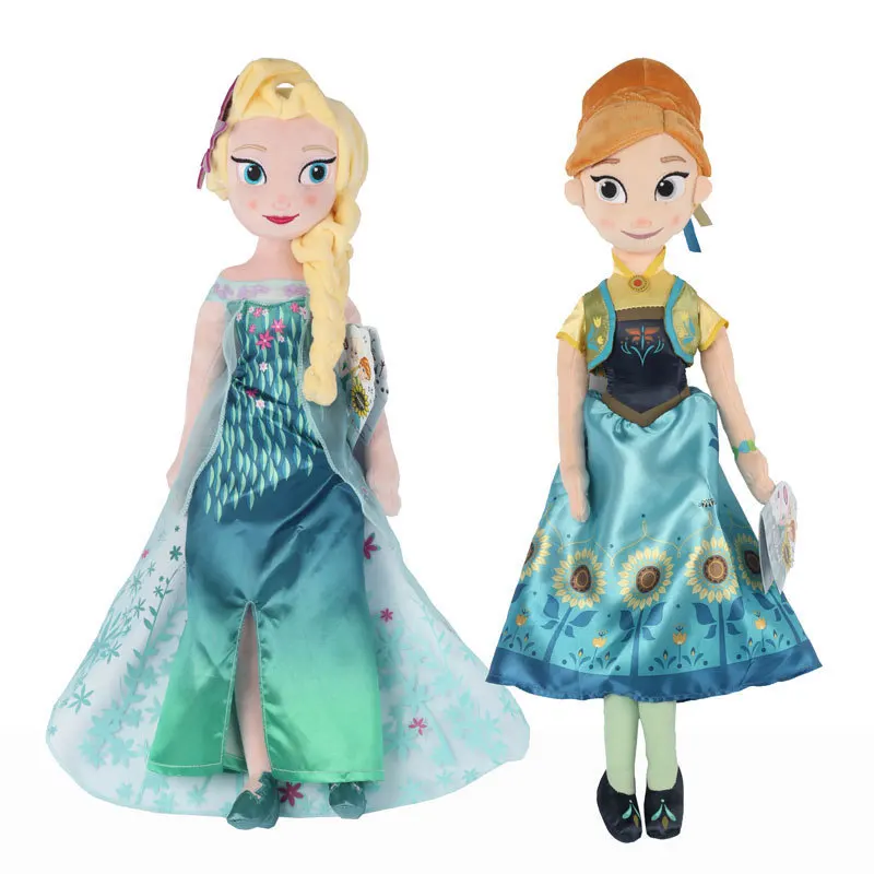 Игрушки Disney холодная принцесса новая версия 40 50 см игрушки Анна и Эльза