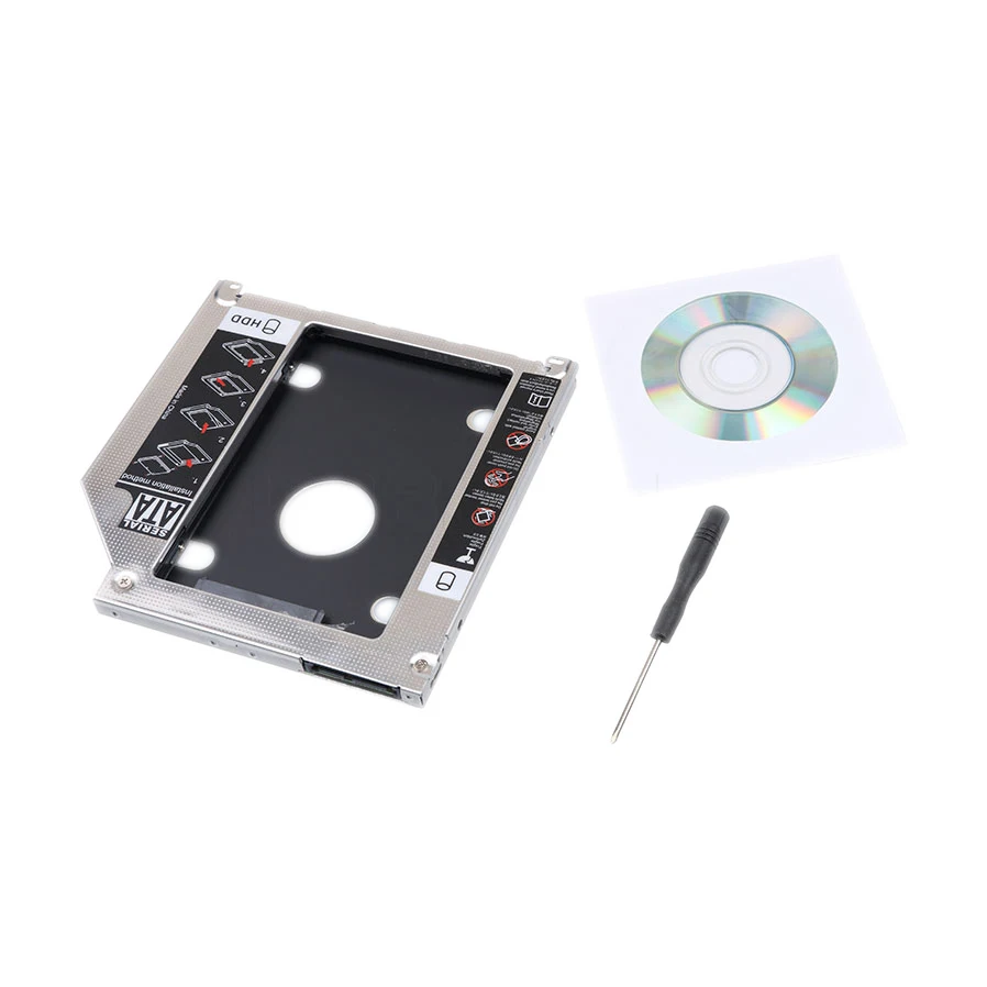 Адаптер для жесткого диска KEBIDU 2017 2 5 дюйма 9 мм SATA 2nd HDD SSD MacBook Pro Unibody A1278 A1286 A1297 CD ROM