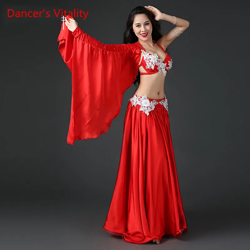 Женщины Профессиональный Костюм Танец Живота Роскошные Костюмы Bellydance