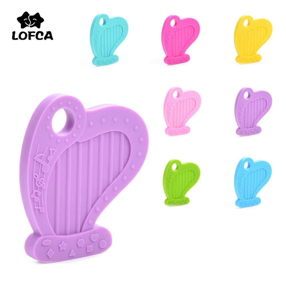 LOFCA 1 шт. силиконовые арфы украшения для прорезания зубов еда без бисфенола а