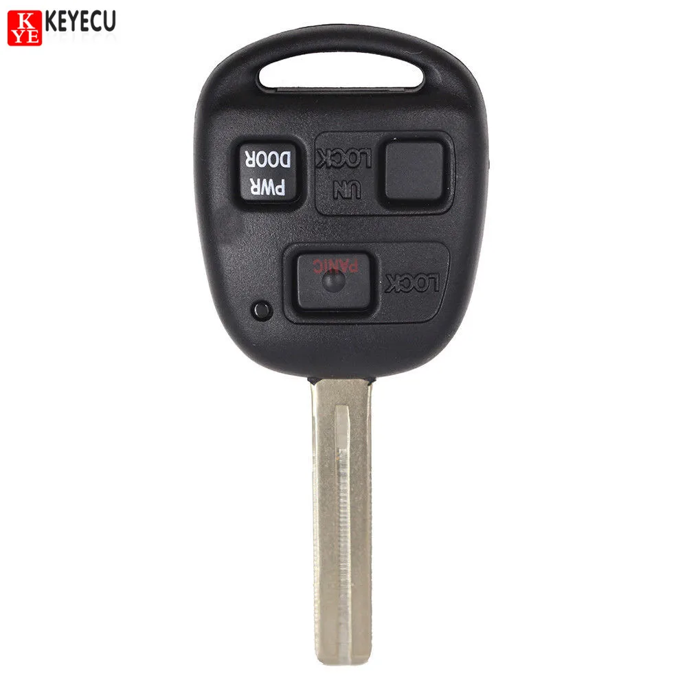 Keyecu New 3 Button Remote Car key Fob 4D68 Chip for Lexus ES300 GS300 GS400 IS300 FCC:HYQ1512V 89785-50030 89785-50031 | Автомобили и