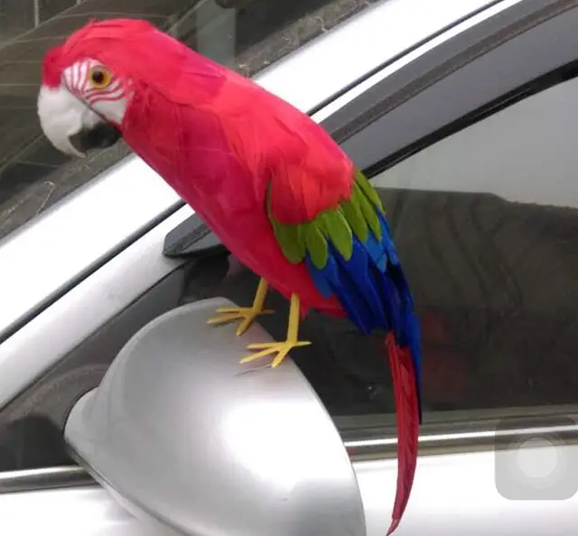 Новая модель красного и синего попугая игрушка из полиэтилена пуха подарок около