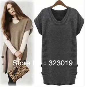 Sping Women New sweater Dresses Pullovers Knitwear Plus Size Loose Sweater M-4XL | Женская одежда